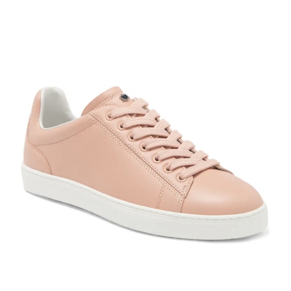 Stuart Weitzman Livvy Leather Sneaker in Poudre (Blush) Pink Size 8.5 NWOB
